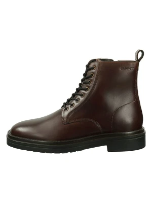 GANT Footwear Skórzane botki "Boggar" w kolorze brązowym rozmiar: 40