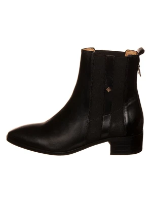 GANT Footwear Skórzane botki "Isla" w kolorze czarnym rozmiar: 38