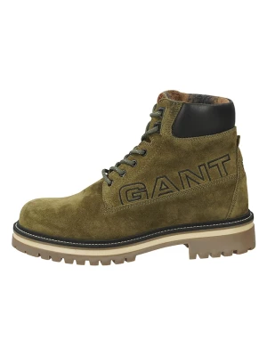 GANT Footwear Skórzane botki "Palrock" w kolorze khaki rozmiar: 42