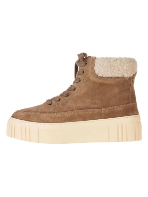 GANT Footwear Skórzane botki w kolorze beżowym rozmiar: 39