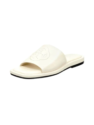 GANT Footwear Skórzane klapki "Khiara" w kolorze białym rozmiar: 40