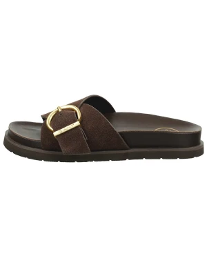 GANT Footwear Skórzane klapki "Mardale" w kolorze brązowym rozmiar: 37