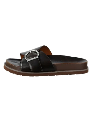 GANT Footwear Skórzane klapki "Mardale" w kolorze brązowym rozmiar: 38