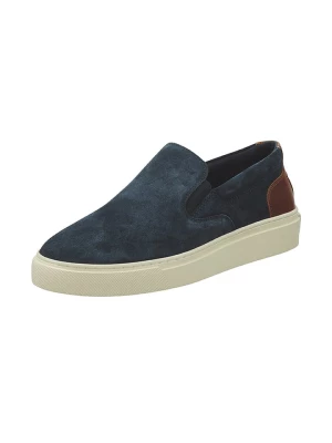 GANT Footwear Skórzane slippersy "Mc Julien" w kolorze granatowo-brązowym rozmiar: 43