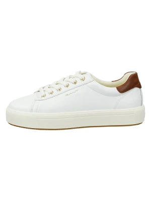 GANT Footwear Skórzane sneakersy "Avino" w kolorze białym rozmiar: 39
