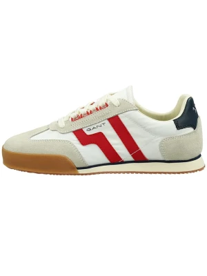 GANT Footwear Skórzane sneakersy "Baylle" w kolorze beżowo-biało-czerwonym rozmiar: 44