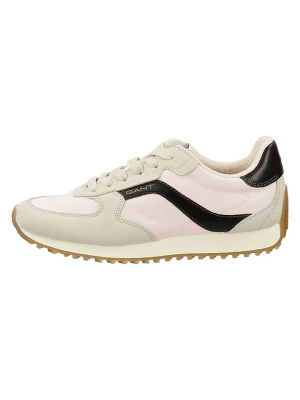 GANT Footwear Skórzane sneakersy "Beja" w kolorze beżowo-jasnoróżowym rozmiar: 39