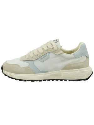 GANT Footwear Skórzane sneakersy "Beywin" w kolorze beżowo-biało-błękitnym rozmiar: 38