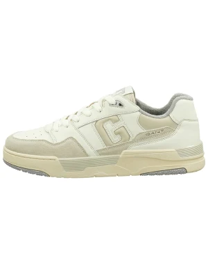 GANT Footwear Skórzane sneakersy "Brookpal" w kolorze beżowo-białym rozmiar: 46