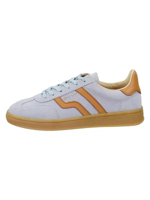 GANT Footwear Skórzane sneakersy "Cuzima" w kolorze błękitno-jasnobrązowym rozmiar: 40