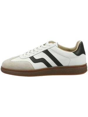 GANT Footwear Skórzane sneakersy "Cuzmo" w kolorze biało-czarno-beżowym rozmiar: 45