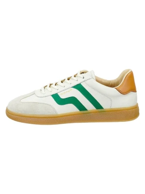 GANT Footwear Skórzane sneakersy "Cuzmo" w kolorze biało-zielono-jasnobrązowym rozmiar: 45