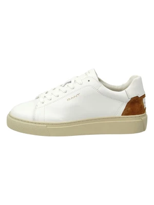 GANT Footwear Skórzane sneakersy "Julice" w kolorze biało-jasnobrązowym rozmiar: 40
