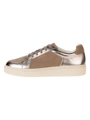 GANT Footwear Skórzane sneakersy "Julice" w kolorze brązowo-jasnoróżowym rozmiar: 39