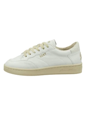 GANT Footwear Skórzane sneakersy "Prepla" w kolorze biało-beżowym rozmiar: 38
