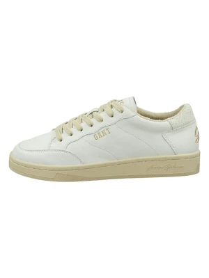 GANT Footwear Skórzane sneakersy "Prepus" w kolorze biało-beżowym rozmiar: 42