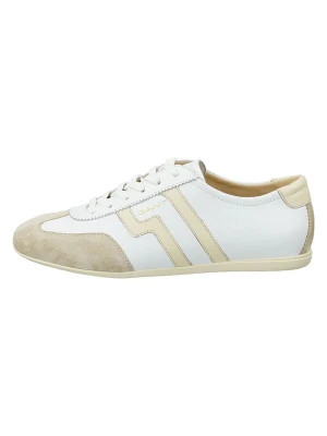 GANT Footwear Skórzane sneakersy "Sperly" w kolorze beżowo-białym rozmiar: 42