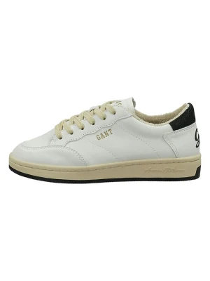GANT Footwear Skórzane sneakersy w kolorze biało-beżowym rozmiar: 36
