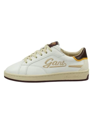 GANT Footwear Skórzane sneakersy w kolorze biało-beżowym rozmiar: 41