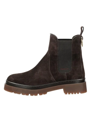 GANT Footwear Skórzane sztyblety "Aligrey" w kolorze brązowym rozmiar: 40
