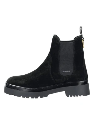 GANT Footwear Skórzane sztyblety "Aligrey" w kolorze czarnym rozmiar: 39