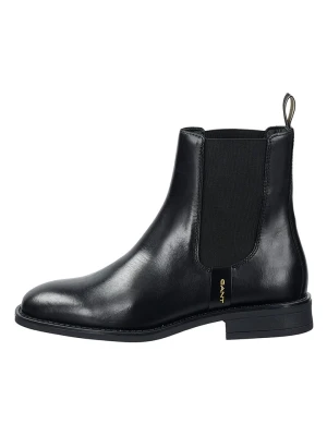GANT Footwear Skórzane sztyblety "Fayy" w kolorze czarnym rozmiar: 36