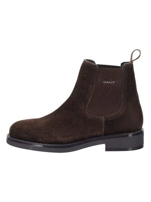 GANT Footwear Skórzane sztyblety "Prepdale" w kolorze brązowym rozmiar: 42