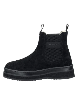 GANT Footwear Skórzane sztyblety "Sistown" w kolorze czarnym rozmiar: 40