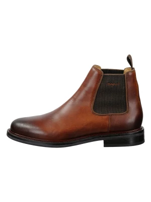 GANT Footwear Skórzane sztyblety "St Fairkon" w kolorze jasnobrązowym rozmiar: 42