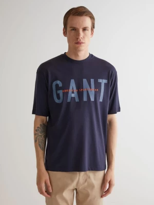GANT graficzna koszulka z dekoltem C