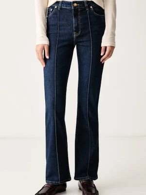 Gant jeansy flare damskie granatowy