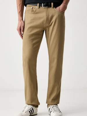 Gant jeansy regular męskie beżowy
