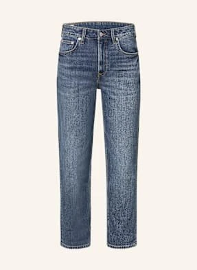 Gant Jeansy Straight Cropped Straight blau