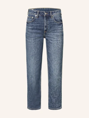 Gant Jeansy Straight Cropped Straight blau