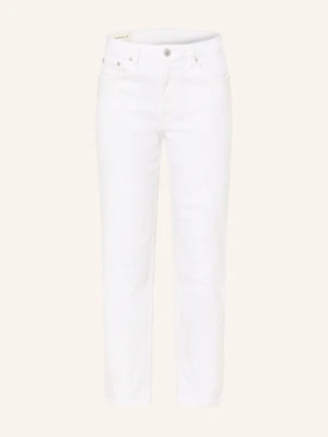 Gant Jeansy Straight Cropped Straight weiss