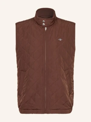 Gant Kamizelka Pikowana braun