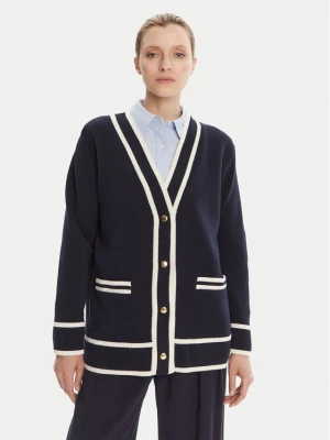 Gant Kardigan 4805340 Granatowy Relaxed Fit