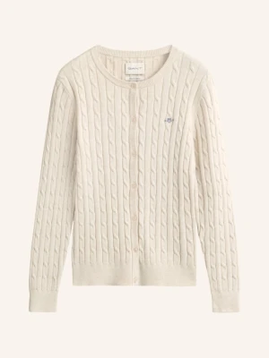 Gant Kardigan beige JASNOBRĄZOWY