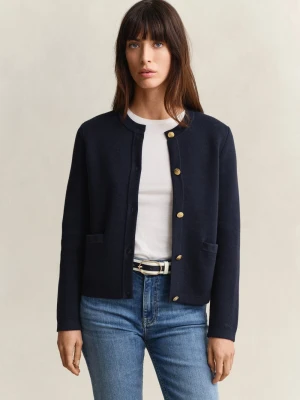 Gant Kardigan damski Kobiety Bawełna (100%) niebieski jednolity,