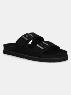 Gant klapki zamszowe Fairfo męskie kolor czarny 30631863.G00