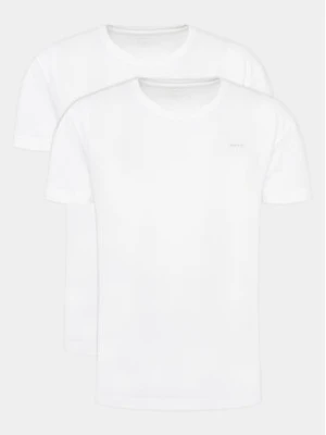 Gant Komplet 2 t-shirtów C-Neck 2 Pack 900002008 Biały Regular Fit
