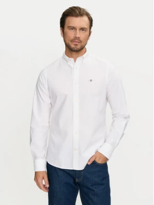 Gant Koszula 3000202 Biały Slim Fit