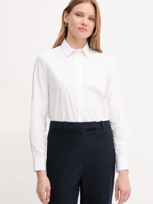Gant koszula bawełniana damska kolor biały regular z kołnierzykiem klasycznym 4300348