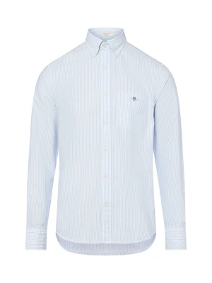 Gant koszula casual Mężczyźni Regular Fit Bawełna biały | niebieski