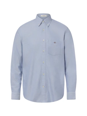 Gant koszula casual Mężczyźni Regular Fit Bawełna niebieski