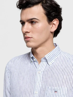 GANT Koszula Męska Lniana Regular Fit Banker