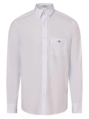 Gant Koszula męska Mężczyźni Regular Fit Bawełna biały|niebieski w paski,