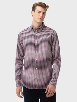 GANT koszula męska Regular Fit w drobną kratkę