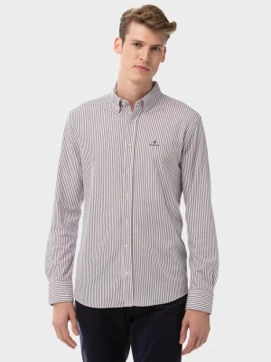 GANT koszula męska z piki Regular Fit w paski