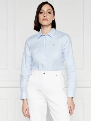 Gant Koszula OXFORD | Slim Fit | stretch błękitny